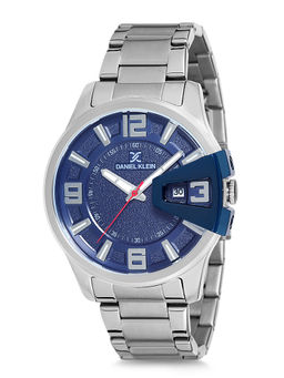 Daniel Klein - Blue Round Analog Watch For Men - DK12231 - 6