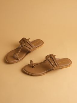 ERIDANI - Avni Beige Kolhapuri Flats