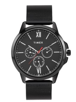 Timex - Men Analog Black Dial Coloured Quartz Watch Round Dial - Tweg165Smu13