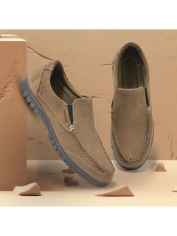 WOODLAND - Mens Dubai Brown Slip On Casual Loafers