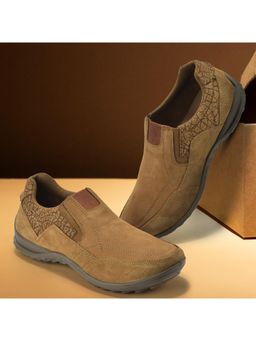 WOODLAND - Mens Camel Tan Casual Sneakers