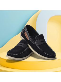 WOODLAND - Mens Navy Blue Casual Loafers