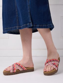 Inc.5 - Pink Printed Sandals