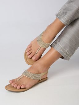 Inc.5 - Silver Ethnic Embellished Sandals
