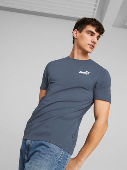 Puma - Ess Small Logo Mens Blue T-Shirt