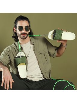 Chupps - Men Green Dink Sliders