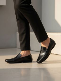 ATESBER - Men Black Casual Loafers