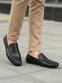ATESBER - Men Black Casual Loafers