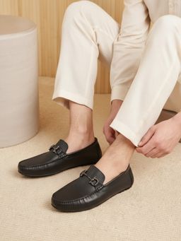 ATESBER - Men Black Loafers