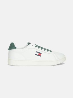 Tommy Hilfiger - Men White Leather Sneakers
