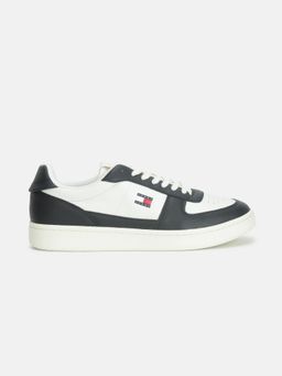 Tommy Hilfiger - Men Black Leather Sneakers