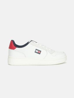 Tommy Hilfiger - Men White Leather Sneakers