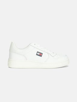 Tommy Hilfiger - Women White Leather Sneakers
