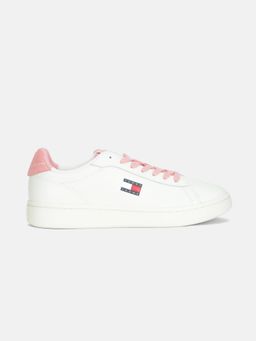 Tommy Hilfiger - Women White Leather Sneakers