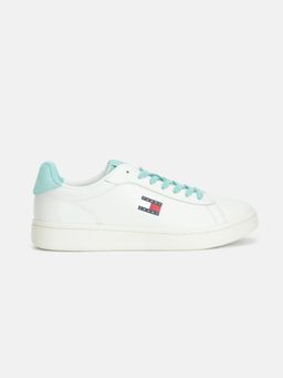 Tommy Hilfiger - Women White Leather Sneakers