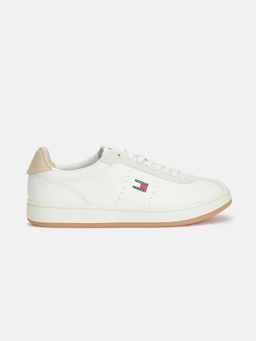 Tommy Hilfiger - Women White Leather Sneakers