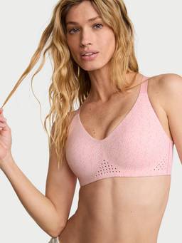 Victoria's Secret - Vsx Featherweight Medium V-Neck Sports Bra Pink