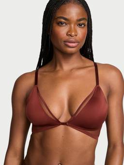 Victoria's Secret - Very Sexy Sheer Reveal Unlined Modern Bralette Brown