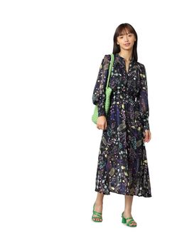 ONLY - Women Floral Print Black Dress