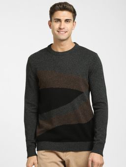 Selected - Dark Grey Printed Pullover