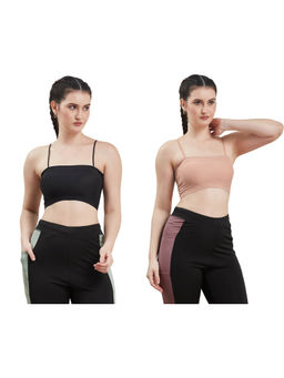 Secrets By ZeroKaata - Assorted Lightly Padded Sports Bra Women (Pack of 2)