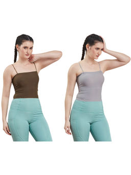 Secrets By ZeroKaata - Assorted Lightly Padded Sports Bra Women (Pack of 2)