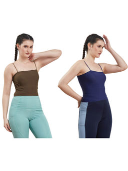 Secrets By ZeroKaata - Assorted Lightly Padded Sports Bra Women (Pack of 2)