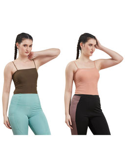 Secrets By ZeroKaata - Assorted Lightly Padded Sports Bra Women (Pack of 2)