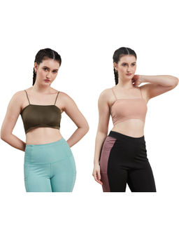 Secrets By ZeroKaata - Assorted Lightly Padded Sports Bra Women (Pack of 2)
