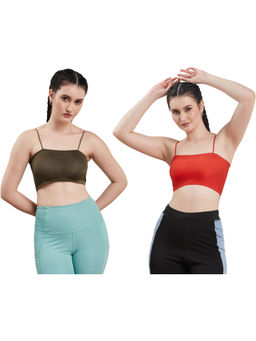 Secrets By ZeroKaata - Assorted Lightly Padded Sports Bra Women (Pack of 2)