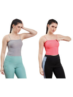 Secrets By ZeroKaata - Assorted Lightly Padded Sports Bra Women (Pack of 2)