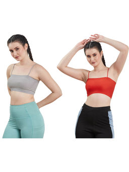 Secrets By ZeroKaata - Assorted Lightly Padded Sports Bra Women (Pack of 2)