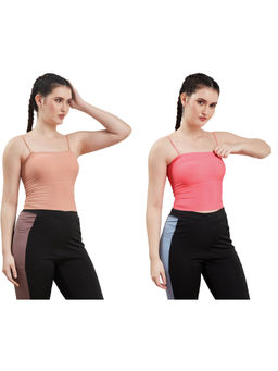 Secrets By ZeroKaata - Assorted Lightly Padded Sports Bra Women (Pack of 2)