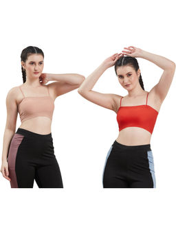 Secrets By ZeroKaata - Assorted Lightly Padded Sports Bra Women (Pack of 2)