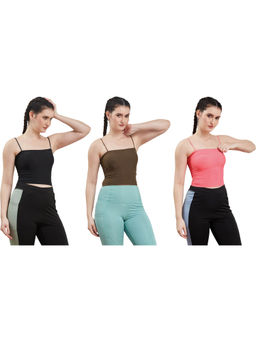 Secrets By ZeroKaata - Assorted Lightly Padded Sports Bra Women (Pack of 3)