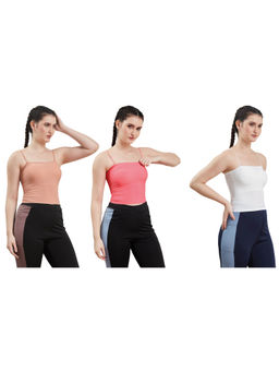 Secrets By ZeroKaata - Assorted Lightly Padded Sports Bra Women (Pack of 3)