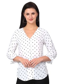 Cantabil - Women Off-White Printed Casual Top