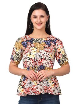 Cantabil - Women Multicolor Printed Casual Top