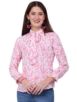 Cantabil - Women Pink Printed Casual Top