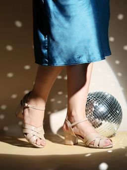 Inc.5 - Beige Casual Block Heels