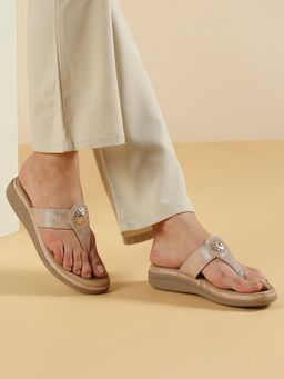Inc.5 - Peach Casual Platform Sandals