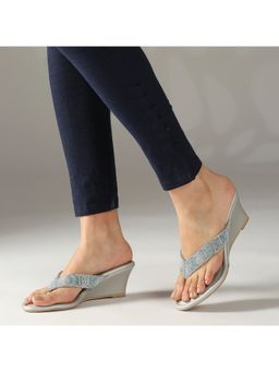 Inc.5 - Silver Casual Wedge Heels