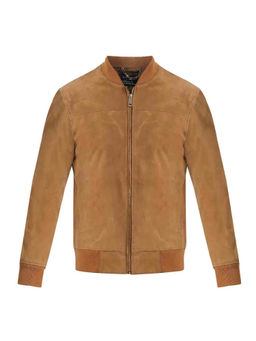 Saint G - Cristo Dark Tan Suede Mens Jacket