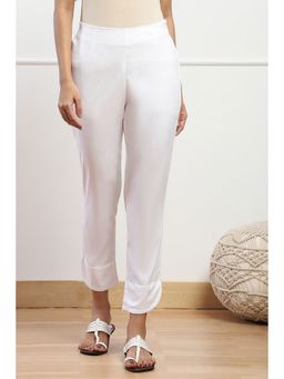 Biba - Women White Viscose Blend Pants