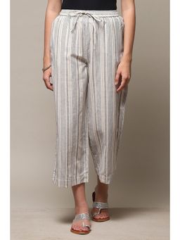 Biba - Women White Cotton Palazzo