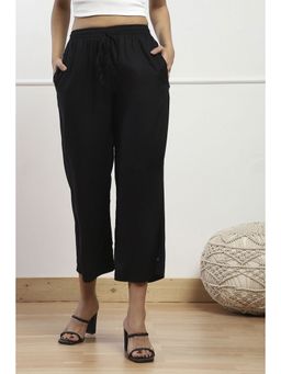 Biba - Women Black Rayon Palazzo