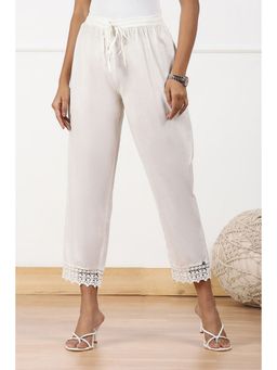 Biba - Women White Cotton Pant