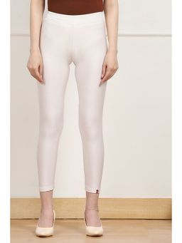 Biba - Women White Nylon Skinny Leggings