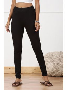 Biba - Women Black Cotton Dyed Churidar