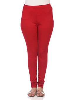 Biba - Women Dark Red Cotton Dyed Churidar